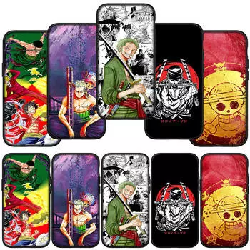 для Samsung Galaxy S24 S23 iPhone 16 15 14 Xiaomi Redmi Note 13 12 11 10Plus 9 Pro Max X XR чехол для телефона Roronoa Zoro One Piece Luffy OPPO Huawei чехол for Samsung Galaxy A51 ceil