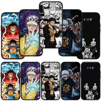 для Samsung Galaxy S24 S23 iPhone 16 15 14 Xiaomi Redmi Note 13 12 11 8Plus 9 Pro Max X XR чехол для телефона Trafalgar Law Luffy One Piece Anime OPPO Huawei for iPhone 7 Plus экрю