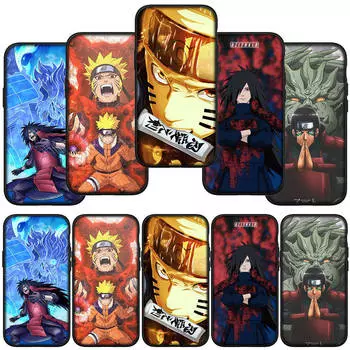 для Samsung Galaxy S24 S23 iPhone 16 15 14 Xiaomi Redmi Note 13 12 11 10 8 Plus 9 Pro Max X XR A06 чехол для телефона Мадара Учиха Наруто OPPO Huawei чехол for Redmi Note 11S 4G болюс