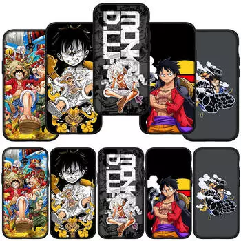 для Samsung Galaxy S24 S23 iPhone 16 15 14 Xiaomi Redmi Note 13 12 11 8Plus 9 Pro Max X XR чехол для телефона Luffy Poster Gear 5 One Piece OPPO Huawei Cover for Redmi Note 10 5G олений