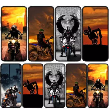 для Samsung Galaxy S24 S23 iPhone 16 15 14 Xiaomi Redmi Note 13 12 11 8 Plus 9 Pro Max X XR Чехол для телефона Мотоциклетный Спорт Мобильный Мото Кросс OPPO Huawei for Samsung Galaxy A71 аэро
