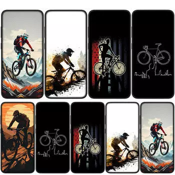 для Samsung Galaxy S24 S23 iPhone 16 15 14 Xiaomi Redmi Note 13 12 11 10 8 Plus 9 Pro Max X XR чехол для телефона Mountain Bike Cycling art OPPO Huawei Cover for Samsung Galaxy A33 5G болюс