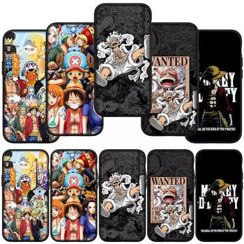 для Samsung Galaxy S24 S23 iPhone 16 15 14 Xiaomi Redmi Note 13 12 11 8Plus 9 Pro Max X XR чехол для телефона Comics Luffy Gear 5 One Piece OPPO Huawei Cover for iPhone 7 Plus экрю