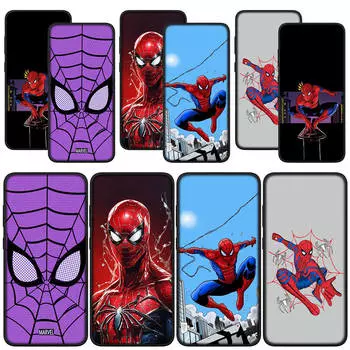 для Samsung Galaxy S24 S23 iPhone 16 15 14 Xiaomi Redmi Note 13 12 11 Pro Max X 8 9 10 XR A05 OPPO A15 Huawei чехол для телефона мультфильм Человек-паук Человек-паук for Samsung Galaxy A52 болюс