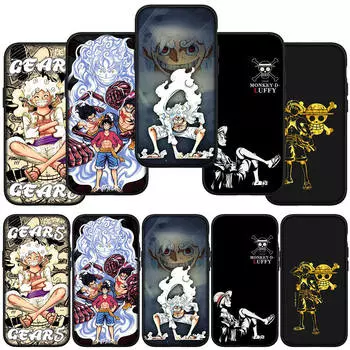 для Samsung Galaxy S24 S23 iPhone 16 15 14 Xiaomi Redmi Note 13 12 11 10 8 Plus 9 Pro Max X XR A06 чехол для телефона Luffy Gear 5 One Piece OPPO Huawei Cover for iPhone 12 Pro аэро