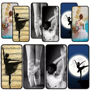 для Samsung Galaxy S24 S23 iPhone 16 15 14 Xiaomi Redmi Note 13 12 11 Pro Max X 9 10 XR A05 OPPO A15 Huawei чехол для телефона Балерина балет Танцы Чехол for Samsung Galaxy S24 FE болюс