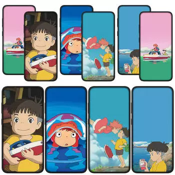 для Samsung Galaxy S24 S23 iPhone 16 15 14 Xiaomi Redmi Note 13 12 11 Pro Max X 8 9 10 XR OPPO A15 Huawei чехол для телефона Ponyo on the Cliff золотая рыбка чехол for Samsung Galaxy A10 аэро
