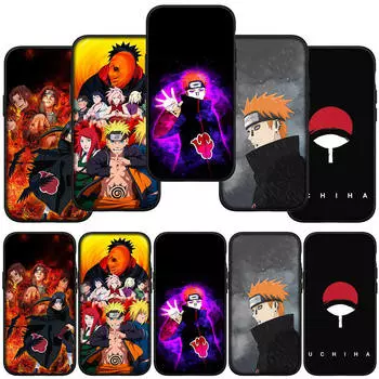 для Samsung Galaxy S24 S23 iPhone 16 15 14 Xiaomi Redmi Note 13 12 11 10Plus 9 Pro Max X XR чехол для телефона Comics Pain Akatsuki Naruto OPPO Huawei Cover for Samsung Galaxy A13 5G аэро