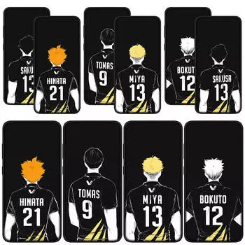 для Samsung Galaxy S24 S23 iPhone 16 15 14 Xiaomi Redmi Note 13 12 11 Pro Max X 9 10 XR OPPO A15 Huawei чехол для телефона Shoyo Hinata Karasuno Haikyuu Cool for Xiaomi Poco X6 Pro аэро