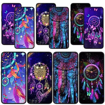для Samsung Galaxy S24 S23 iPhone 16 15 14 Xiaomi Redmi Note 13 12 11 Pro Max X 9 10 XR A05 OPPO A15 Huawei чехол для телефона Dream Catcher Moon Dreamcatcher for Samsung Galaxy A52S олений