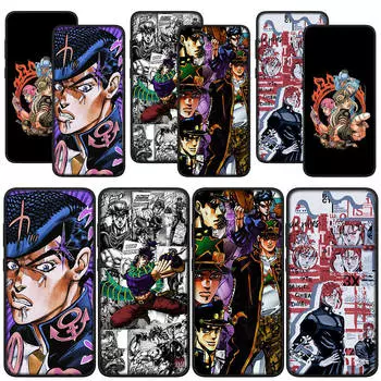 для Samsung Galaxy S24 S23 iPhone 16 15 14 Xiaomi Redmi Note 13 12 11 Pro Max 10 XR A05 OPPO A15 Huawei Чехол для телефона JoJo s JoJo Bizarre Adventure Anime for Xiaomi Poco F6 Pro аэро