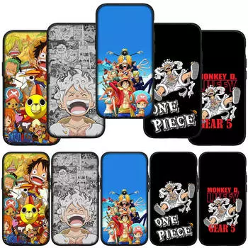 для Samsung Galaxy S24 S23 iPhone 16 15 14 Xiaomi Redmi Note 13 12 11 8Plus 9 Pro Max X XR чехол для телефона Luffy Gear 5 One Piece Lovely OPPO Huawei Cover for Samsung Galaxy S20 Fe болюс