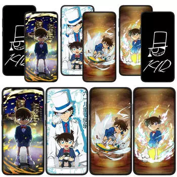 для Samsung Galaxy S24 S23 iPhone 16 15 14 Xiaomi Redmi Note 13 12 11 Pro Max X 8 9 10 XR A05 OPPO A15 Huawei чехол для телефона Детектив Конан Чехол for Samsung Galaxy S24 FE аэро