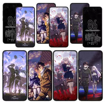 для Samsung Galaxy S24 S23 iPhone 16 15 14 Xiaomi Redmi Note 13 12 11 Pro Max X 8 9 10 XR A05 OPPO A15 Huawei чехол для телефона 86 Eighty Six мультяшный чехол for Xiaomi Poco X6 аэро