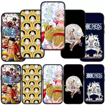 для Samsung Galaxy S24 S23 iPhone 16 15 14 Xiaomi Redmi Note 13 12 11 8Plus 9 Pro Max X XR чехол для телефона Lovely Luffy Gear 5 One Piece OPPO Huawei Cover for Samsung Galaxy S10 Plus аэро