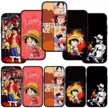 для Samsung Galaxy S24 S23 iPhone 16 15 14 Xiaomi Redmi Note 13 12 11 10 8 Plus 9 Pro Max X XR чехол для телефона Comics Ace One Piece Luffy OPPO Huawei Cover for Samsung Galaxy A23 болюс