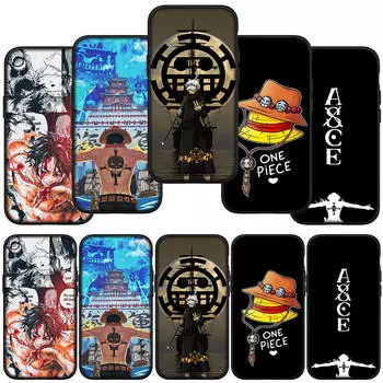 для Samsung Galaxy S24 S23 iPhone 16 15 14 Xiaomi Redmi Note 13 12 11 10Plus 9 Pro Max X XR чехол для телефона Cartoon Ace One Piece Luffy OPPO Huawei Cover for Samsung Galaxy A10 аэро