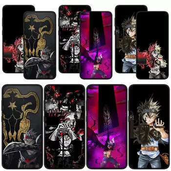 для Samsung Galaxy S24 S23 iPhone 16 15 14 Xiaomi Redmi Note 13 12 11 Pro Max X 9 10 XR A05 OPPO A15 Huawei чехол для телефона Comics Asta Black Clover Cover for iPhone 15 Pro болюс