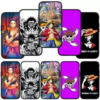 для Samsung Galaxy S24 S23 iPhone 16 15 14 Xiaomi Redmi Note 13 12 11 10Plus 9 Pro Max X XR чехол для телефона мультфильм Нико Робин One Piece Луффи OPPO Huawei for iPhone 12 Pro Max экрю