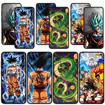 для Samsung Galaxy S24 S23 iPhone 16 15 14 Xiaomi Redmi Note 13 12 11 Pro Max X 8 9 10 XR A16 OPPO Huawei чехол для телефона аниме Гоку Dragon Ball DragonBall for iPhone 11 Pro болюс