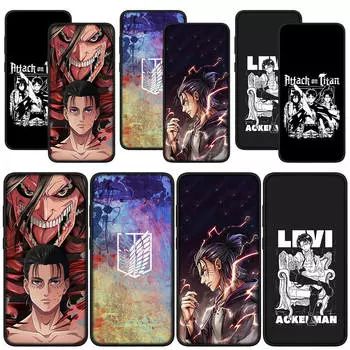 для Samsung Galaxy S24 S23 iPhone 16 15 14 Xiaomi Redmi Note 13 12 11 Pro Max X 8 9 10 XR OPPO A15 Huawei Phone Case Levi Attack on titan Eren Jaeger for OPPO A53 2020 ceil