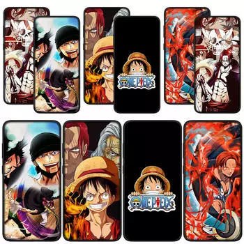 для Samsung Galaxy S24 S23 iPhone 16 15 14 Xiaomi Redmi Note 13 12 11 Pro Max X 9 10 XR A05 A16 OPPO Huawei чехол для телефона Shanks One Piece Luffy Red Hair for Redmi Note 12 5G олений