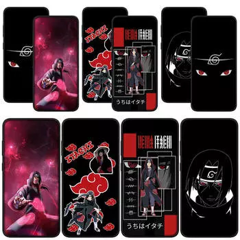 для Samsung Galaxy S24 S23 iPhone 16 15 14 Xiaomi Redmi Note 13 12 11 Pro Max X 8 9 10 XR A16 OPPO Huawei чехол для телефона Наруто Итачи Учиха Саске чехол for Samsung Galaxy S20 Fe экрю