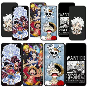для Samsung Galaxy S24 S23 iPhone 16 15 14 Xiaomi Redmi Note 13 12 11 Pro Max X 8 9 10 XR A05 A16 OPPO Huawei чехол для телефона аниме Gear 5 One Piece Luffy for Redmi 12 болюс