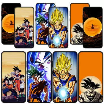для Samsung Galaxy S24 S23 iPhone 16 15 14 Xiaomi Redmi Note 13 12 11 Pro Max X 8 9 10 XR A05 A16 OPPO Huawei чехол для телефона Goku Dragon Ball Z DragonBall for Samsung Galaxy A33 5G экрю