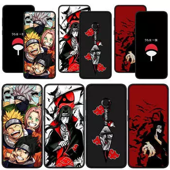 для Samsung Galaxy S24 S23 iPhone 16 15 14 Xiaomi Redmi Note 13 12 11 Pro Max X 8 9 10 XR OPPO Huawei чехол для телефона Наруто Акацуки Итачи Учиха Саске for iPhone 16 аэро