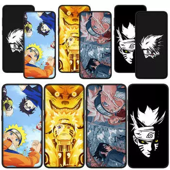 для Samsung Galaxy S24 S23 iPhone 16 15 14 Xiaomi Redmi Note 13 12 11 Pro Max X 8 9 10 XR A05 A16 OPPO Huawei чехол для телефона Учиха Саске Какаши Наруто for Xiaomi Poco M6 4G экрю