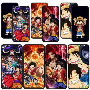 для Samsung Galaxy S24 S23 iPhone 16 15 14 Xiaomi Redmi Note 13 12 11 Pro Max X 9 10 XR A05 A16 OPPO Huawei чехол для телефона Red Hair Shanks One Piece Luffy for Samsung Galaxy S7 Edge аэро