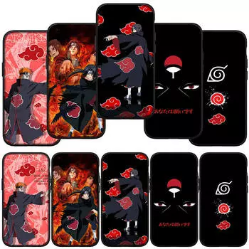 для Samsung Galaxy S24 S23 iPhone 16 15 14 Xiaomi Redmi Note 13 12 11 10Plus 9 Pro Max X XR чехол для телефона Lovely Pain Akatsuki Naruto OPPO Huawei Cover for Samsung Galaxy A53 5G ceil