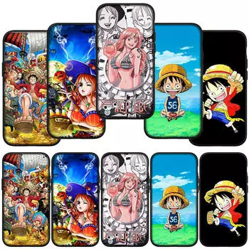 для Samsung Galaxy S24 S23 iPhone 16 15 14 Xiaomi Redmi Note 13 12 11 10 8 Plus 9 Pro Max X XR чехол для телефона аниме Nami One Piece Luffy OPPO Huawei чехол for Samsung Galaxy S10 аэро