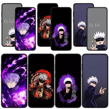 для Samsung Galaxy S24 S23 iPhone 16 15 14 Xiaomi Redmi Note 13 12 11 Pro Max X 9 10 XR OPPO Huawei Phone Case Poster Jujutsu Kaisen Cool Gojo Satoru for Samsung Galaxy S20 Fe болюс
