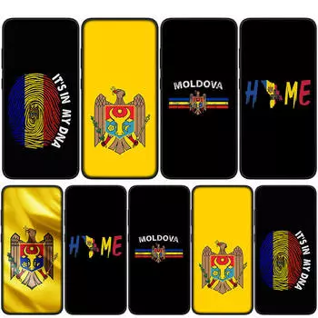 для Samsung Galaxy S24 S23 iPhone 16 15 14 Xiaomi Redmi Note 13 12 11 10 8 Plus 9 Pro Max X XR 14C A16 A06 чехол для телефона флаг Молдовы OPPO Huawei чехол for Samsung Galaxy A06 болюс