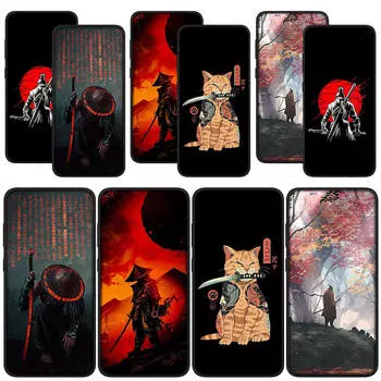 для Samsung Galaxy S24 S23 iPhone 16 15 14 Xiaomi Redmi Note 13 12 11 Pro Max X 9 10 XR A05 OPPO A15 Huawei чехол для телефона Bushido Japan The Samurai Ninja for Samsung Galaxy S21 Ultra ceil