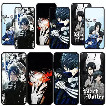 для Samsung Galaxy S24 S23 iPhone 16 15 14 Xiaomi Redmi Note 13 12 11 Pro Max X 8 9 10 XR A05 OPPO A15 Huawei чехол для телефона с рисунком Черного Дворецкого for Redmi Note 11 Pro болюс