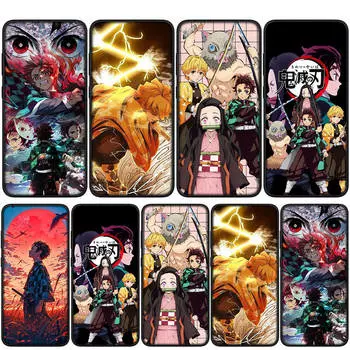 для Samsung Galaxy S24 S23 iPhone 16 15 14 Xiaomi Redmi Note 13 12 11 8 Plus 9 Pro Max X XR Чехол для телефона Kamado Tanjirou Demon Slayer Kamado OPPO Huawei for Samsung Galaxy S22 Ultra экрю