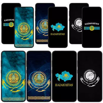 для Samsung Galaxy S24 S23 iPhone 16 15 14 Xiaomi Redmi Note 13 12 11 Pro Max X 8 9 10 XR A05 13C 12C OPPO A15 Huawei чехол для телефона с изображением флага Казахстана for Samsung Galaxy S10 Lite аэро