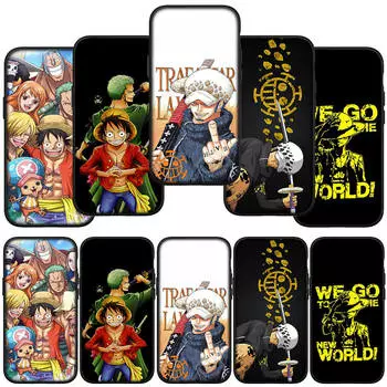 для Samsung Galaxy S24 S23 iPhone 16 15 14 Xiaomi Redmi Note 13 12 11 8Plus 9 Pro Max X XR Чехол для телефона Аниме Трафальгар Ло Луффи One Piece OPPO Huawei for Samsung Galaxy Note 20 Ultra аэро