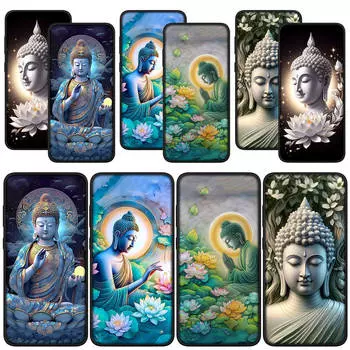 для Samsung Galaxy S24 S23 iPhone 16 15 14 Xiaomi Redmi Note 13 12 11 Pro Max X 9 10 XR A05 OPPO A15 Huawei чехол для телефона Lotus Lord Figure Buddha Cover for iPhone 13 Pro Max олений