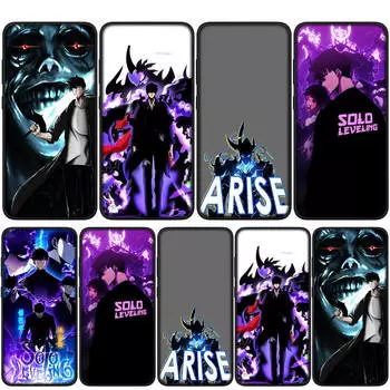 для Samsung Galaxy S24 S23 iPhone 16 15 14 Xiaomi Redmi Note 13 12 11 10 Plus 9 Pro Max X XR чехол для телефона Cartoon Solo Leveling Arise OPPO Huawei Cover for iPhone 11 олений