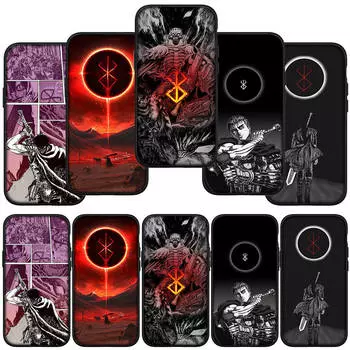 для Samsung Galaxy S24 S23 iPhone 16 15 14 Xiaomi Redmi Note 13 12 11 10 8 Plus 9 Pro 14C S9 Max X XR чехол для телефона Lovely Berserk Guts OPPO Huawei Cover for Samsung Galaxy A34 5G аэро