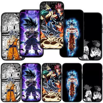 для Samsung Galaxy S24 S23 iPhone 16 15 14 Xiaomi Redmi Note 13 12 11 10 8 Plus 9 Pro Max X XR чехол для телефона Обои Dragon Ball Goku OPPO Huawei Cover for Xiaomi Poco X3 Pro ceil