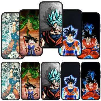 для Samsung Galaxy S24 S23 iPhone 16 15 14 Xiaomi Redmi Note 13 12 11 10 8 Plus 9 Pro Max X XR 14C чехол для телефона аниме Dragon Ball Goku OPPO Huawei чехол for iPhone 14 Plus ceil