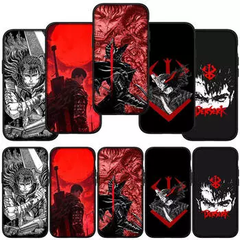 для Samsung Galaxy S24 S23 iPhone 16 15 14 Xiaomi Redmi Note 13 12 11 10 8 Plus 9 Pro Max X XR 14C чехол для телефона обои Berserk Guts OPPO Huawei Cover for Samsung Galaxy A20S аэро
