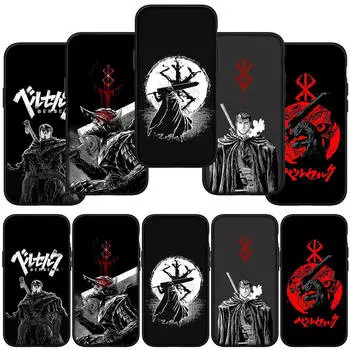 для Samsung Galaxy S24 S23 iPhone 16 15 14 Xiaomi Redmi Note 13 12 11 10 8 Plus 9 Pro 14C S9 Max X XR чехол для телефона постер Berserk Guts OPPO Huawei Cover for Samsung Galaxy A33 5G ceil