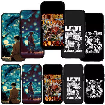 для Samsung Galaxy S24 S23 iPhone 16 15 14 Xiaomi Redmi Note 13 12 11 10 Plus 9 Pro Max X XR чехол для телефона Comics Attack on Titan Levi OPPO Huawei Cover for Huawei P20 Pro аэро