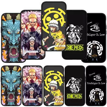 для Samsung Galaxy S24 S23 iPhone 16 15 14 Xiaomi Redmi Note 13 12 11 8Plus 9 Pro Max X XR чехол для телефона Trafalgar Law Luffy One Piece OPPO Huawei Cover for Huawei Y9 2019 экрю
